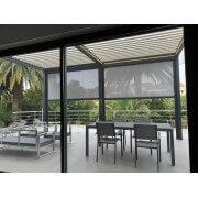 Store screen toile micro-perforée pour pergola