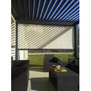 Rideau screen motorisé coloris champagne pour pergola