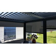 Store latéral transparent pour pergola 