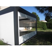 Store cristal transparent pour pergola bioclimatique