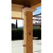 Store à Guide acrylique électrique sable pour pergola