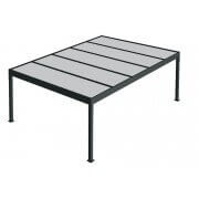 Structure Seule Pergola Toit Plat Aluminium Auto-Portée (pour toiture polycarbonate, panneau sandwich, solaire photovoltaique)