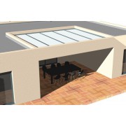 pergola alu entre 4 murs