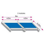 Store de Toit Toile Acrylique 1 Module 1 Moteur Sur Meusre