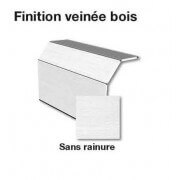 Porte sectionnelle finition veiné bois