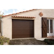 Porte de garage sectionnelle 2.4x2 marron