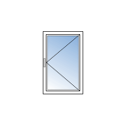 Fenêtre Mixte Bois / Alu 1 Vantail Tirant Droit Ouvrant à la Française Sur Mesure