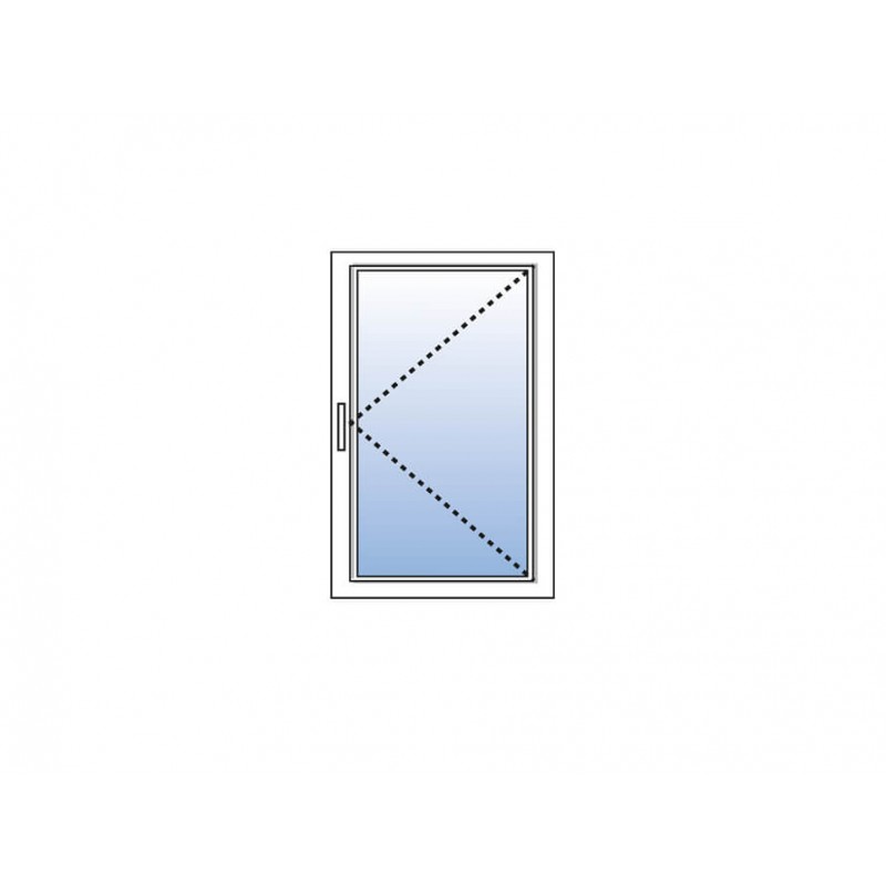 Poignée de fenêtre blanc carré rétractable 32-42-mm 2-positions avec clé