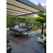 Pergola toit plat 6x4.5 adossée 