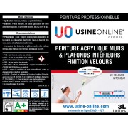 Peinture Murs & Plafonds Velours Usine-Online