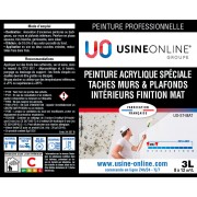 Peinture Murs & Plafonds Mat Spédiale Taches Usine-Online