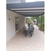 Pergola toit plat 8m50