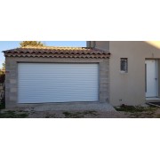 Porte de garage enroulable SOMFY blanc 9016