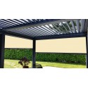 Store Screen Coffre 105 Toile PVC 502 Ferrari 105 Vertical Extérieur Motorisé pour Pergola & Véranda Sur Mesure