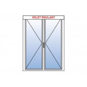 Porte fenetre alu 2 vantaux