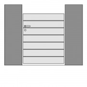 Portillon PVC Mel Lames Horizontales