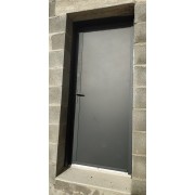 Porte de service aluminium ral 7016