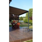 Pergola toile enroulable pente au maximum