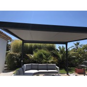 Pergola toile enroulable autoportée 4x4 