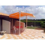 Store double pente orange