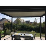 Pergola bioclimatique L1 4x4 adossée