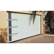 Porte sectionnelle SOMFY 4x2 motif Asia