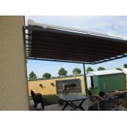 Store de toit pergola métal acier