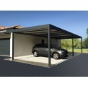 Pièces Détachées & Accessoires Carport Aluminium H3 Toit Plat Rigide Adossé Sur Mesure