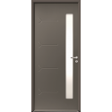 Porte d'Entrée Acier Asten Vitrage Rectangle Sur Mesure