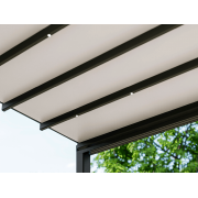 Eclairage Led Pergola Toile Rétractable S-Luxe Sauleda® Adossée