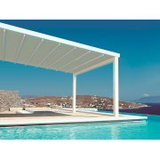 Pergola Toile Rétractable S-Luxe Soltis w96 Ferrari® Adossée Electrique