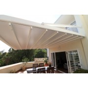 Pergola Suspendue (Jambes de Supports) Toile Rétractable S-Luxe Soltis w96 Ferrari® Etanche Electrique