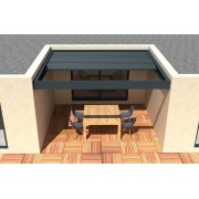 Pergola Aluminium Toit Retractable Entre Murs