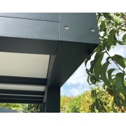 Option poteaux déportés pour pergola toit plat