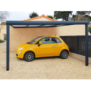 Carport Aluminium Adossé 4x4 Polycarbonate