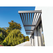 Brise Soleil Horizontal Lames Fixes Gris Anthracite 7016