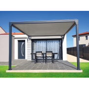 Pergola bioclimatique M1 3.1x3.5 adossée