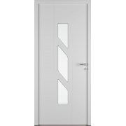 Porte d'Entrée Aluminium Sila 3 Vitrages Verticaux Sur Mesure