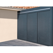 Claustra Fixe Pergola 4.5m Tôle Perforée Motifs Ellipses Aluminium