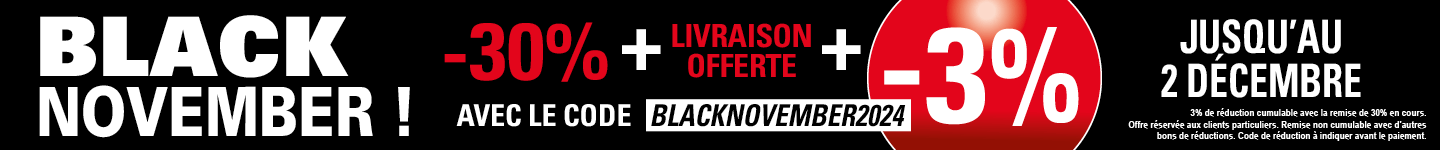 Promotion -3% Supplémentaire avec le code BLACKNOVEMBER2024