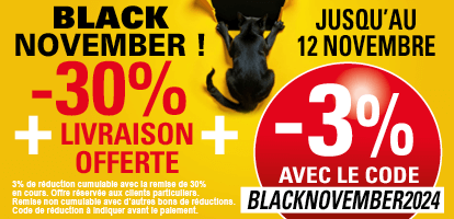 Promotion -3% Supplémentaire avec le code BLACKNOVEMBER2024