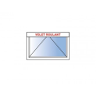 Châssis à Soufflet PVC VEKA avec Volet Roulant Électrique (Moteur Somfy ou Simu) ou Manuel Intégré Sur Mesure