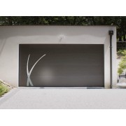 Porte de garage sectionnelle manuelle 5m motif Aloé