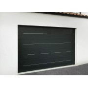 Porte de garage sectionnelle manuelle 3.5m motif Lignée