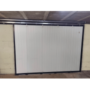 Refoulement Droit - Porte de Garage Coulissante Manuelle Panneaux Isolants Acier 40 mm