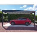 Carport Aluminium Toit Plat Bac Acier OBX Autoporté Sur Mesure