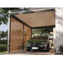 Claustra Fixe Brise-Vue Lames Horizontales Aluminium pour Pergola & Carport Sur Mesure