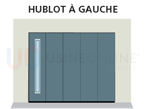 X1 Hublot Line Vertical Réparti à Gauche (Vue Intérieure)