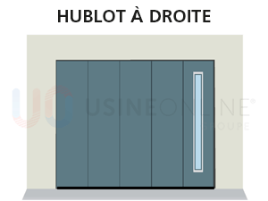 X1 Hublot Line Vertical Réparti à Droite (Vue Intérieure)