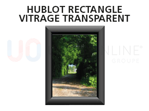 Hublot Rectangulaire Vertical H511 x L321mm (Encadrement Assorti à la Porte) - Vitrage Transparent